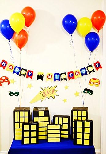 Happium Superhero Children's Birthday Bunting Party Decoration Garland Party Banner (Multicolor Superhero) - Image 5