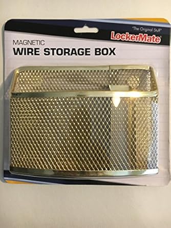 Amazon Com Gold Mesh Wire Magnetic Storage Box By Lockermate