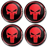 4 x 60mm 3D Stickers for Wheel Center Caps A 360