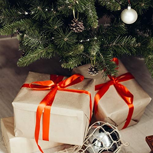 Christmas-themed crafts ribbon spool, 50 yards, 1-inch width, priced at $10.99 as of August 9, 2023.