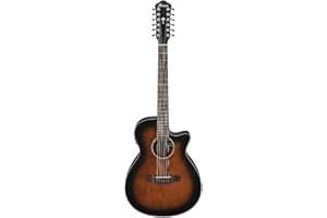 Ibanez AEG5012 12-string Acoustic-electric Guitar - Dark Violin Sunburst