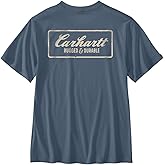 Carhartt Men's 107522 Relaxed Fit Lightweight Short-Sleeve Pocket Rugged &