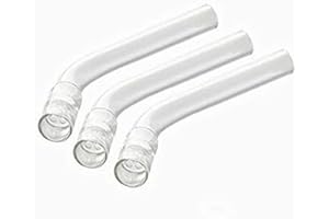HLYFEKOL Solo Glass Tube Stem (Curved Bent) Steam Chemistry Air Drying Tube, 3-Pack
