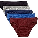 Life by Jockey Mens 100% Cotton Bikini Underwear (5 Pack), Assorted Colors (Large (36 - 38 Waist))