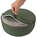 REEHUT Zafu Yoga Meditation Cushion, Round Meditation Pillow Filled with Buckwheat, Zippered Organic Cotton Cover, Machine Washable - 4 Colors and 3 Sizes (Green, 16