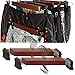 Tidy Living, 12 Pack, Wood Hangers with Clips Wooden Hangers Cherry: Clothes Hangers, Pant Hangers, Tie Hanger