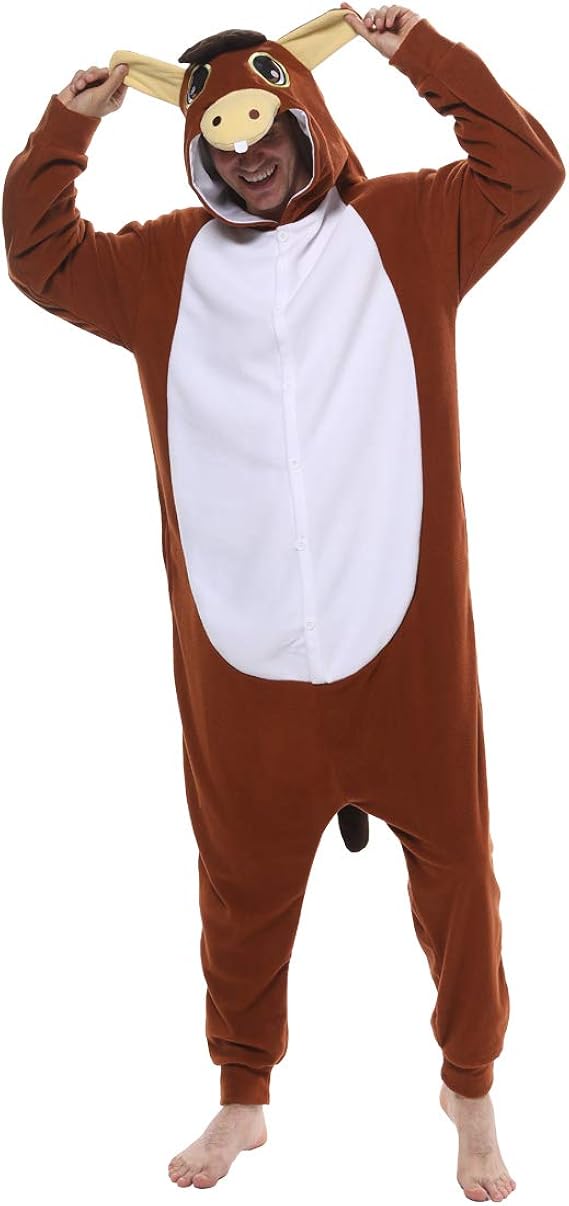 dressfan Donkey Costume Cosplay Costume Animal Donkey