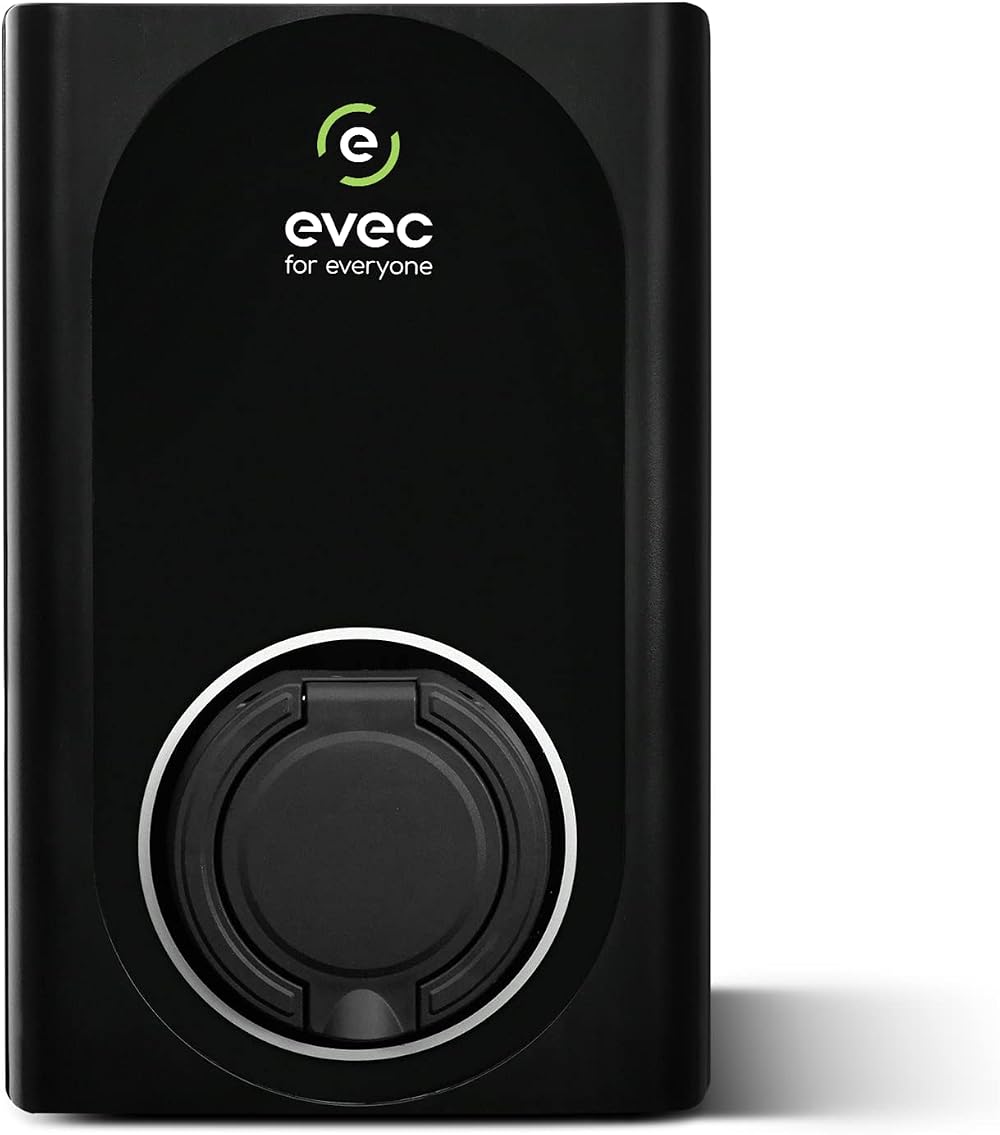 evec VEC01 EV Charger Type 1 Type 2 7.4kW Untethered Wall Mount