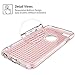 iPhone 6s Plus Case, iVAPO [Shock-Absorption] iPhone 6 Plus Case Rose Gold, Soft TPU Bumper with Delicate Embossed Texture PC Dual Layers Case for iPhone 6 Plus / 6s Plus 5.5 Inch (MM615) (Rose gold)