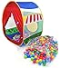 300 MiniBalls Non-Toxic Crush Proof Play Balls w/Polka Dot Hamper: 10 Colors 5.5 cm