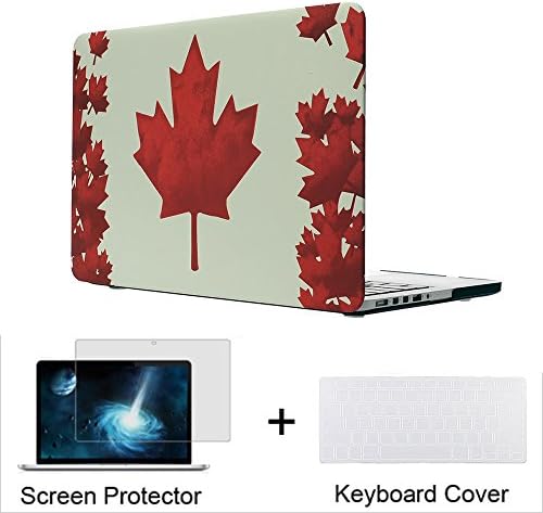 Neway 3 in 1 bundle Matte Surface Crystal Rubberized Hard Shell Case cover protector for Apple Macbook Pro 13.3" with Retina Display Model: A1425 and A1502 (NEWEST VERSION 2013)&amp; Keyboard Cover &amp; LCD HD Screen protector,13.3" Retina,Canada flag(bundle)