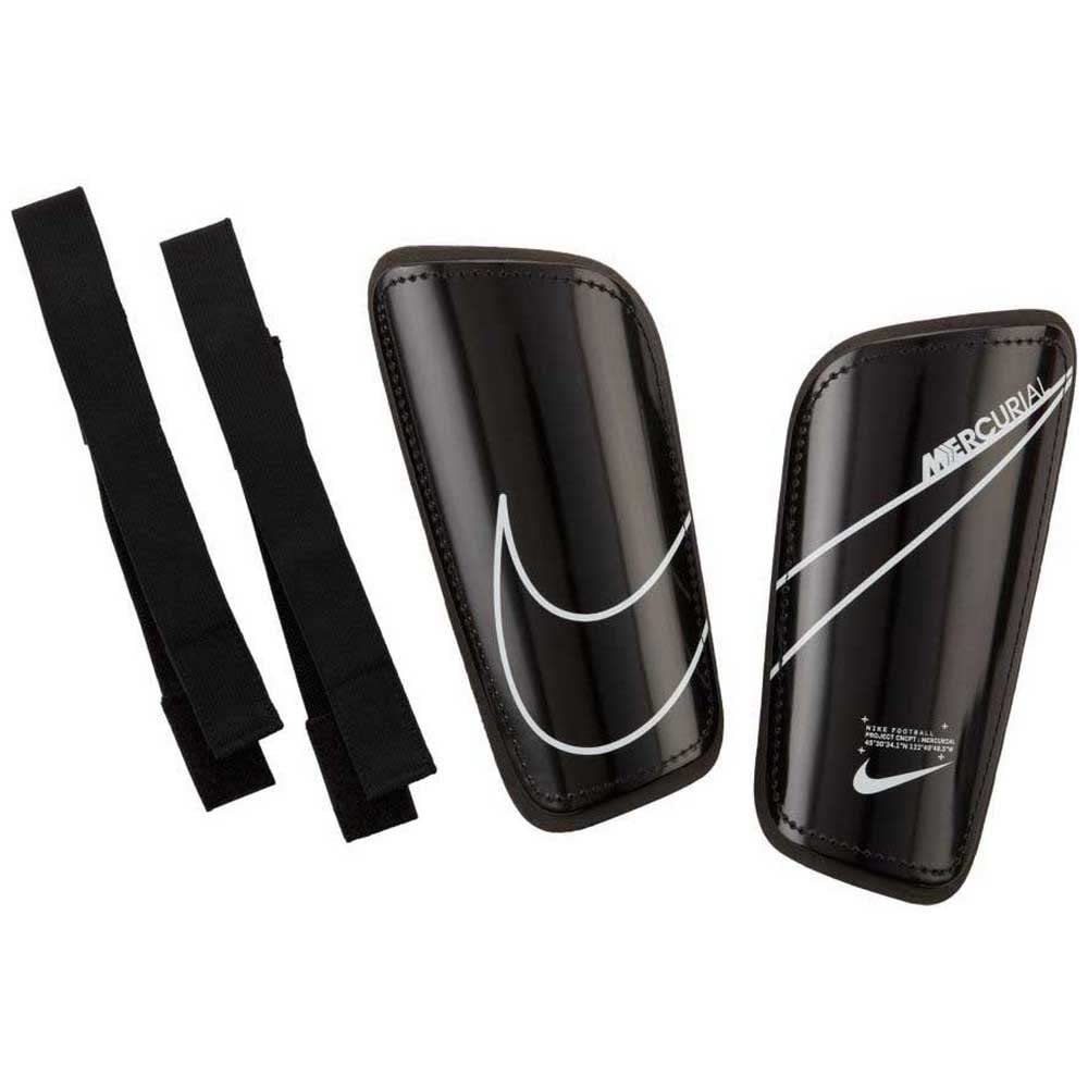 Nike NK MERC HRDSHL GRD Unisex Adult Shin Guards, Black/White/(White), FR (Manufacturer Size: XL)