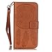 Harryshell LG K7 Case, LG Tribute 5 Case, Caving Dream Catcher PU Wallet Leather Case Cover with Card Slots & Strap for LG K8 / Escape 3 / Phoenix 2