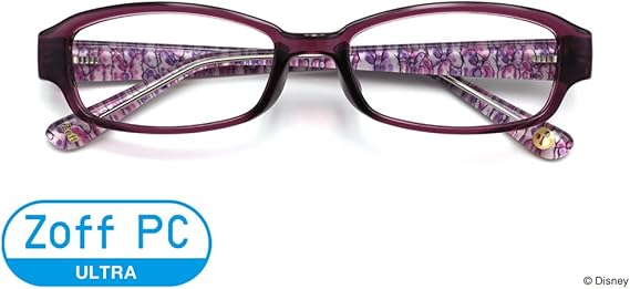 Amazon Disney Collection ディズニー コレクション ブルーライトカット率50 度なしpcメガネ Minnie Daisy Ribbon Disney Collection Created By Zoff スクリーンフィルター 通販