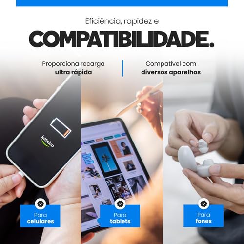 UTBRX Carregador Turbo 40w com Cabo e Fonte Entrada Dupla Carregador Rápido Compatível com iPhone X Xr SE 11 12 13 14, Conexão Lightning USB-C, Bivolt 110/220V - Premium Duo