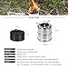 Lixada Camping Stove Portable Lightweight Wood Burning Stove Backpacking Stove for Camping Picnic BBQ