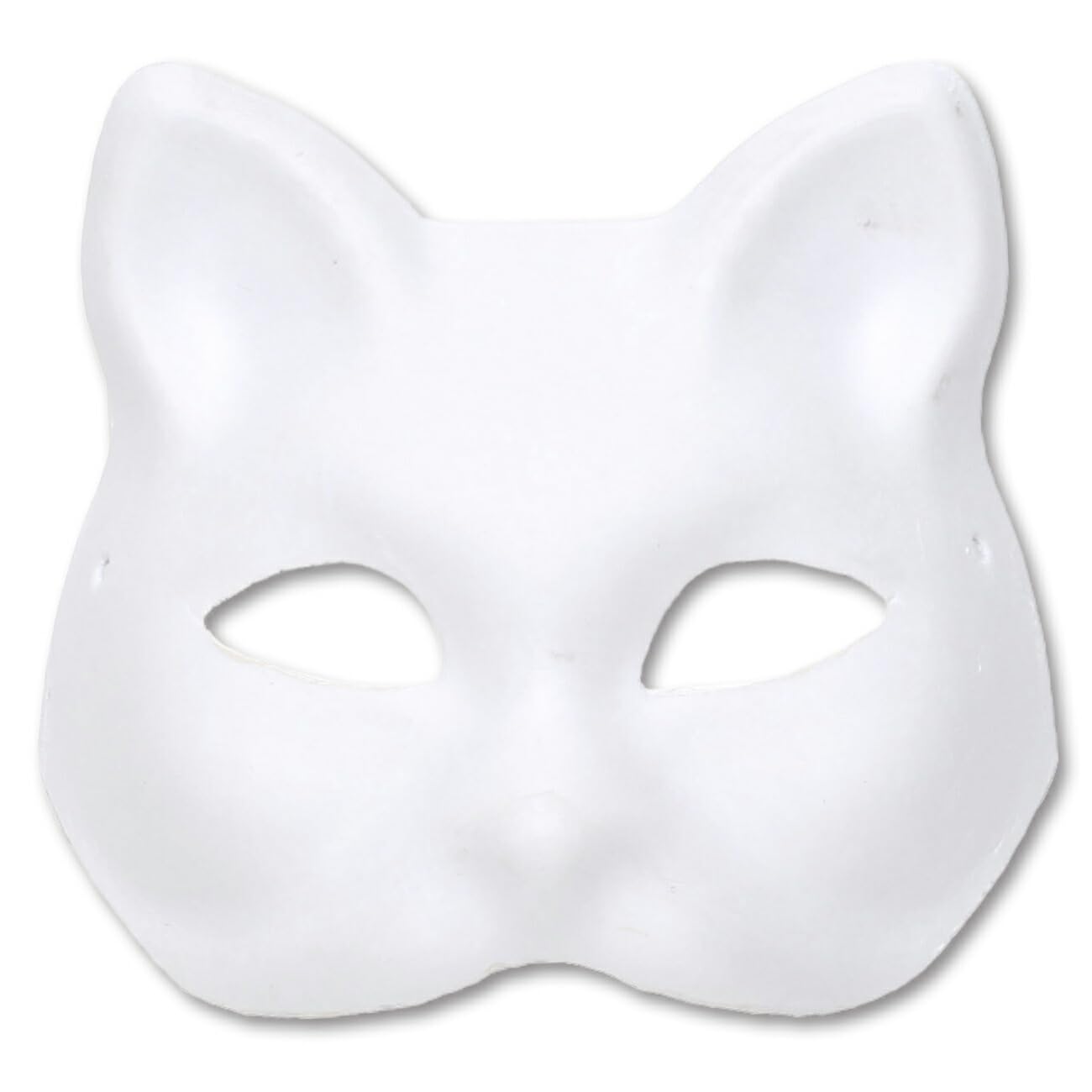 StyleCoS 狐面 猫面 お面 狐 猫 マスク コスプレ ペイント 紙パルプ製 半面 (猫面/500枚セット) の商品画像