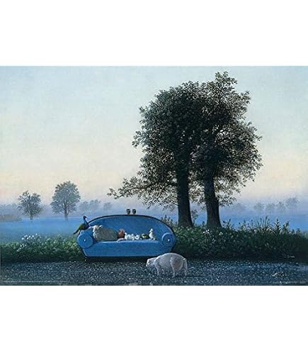 Amazon.com: Image Conscious The Blue Sofa by Michael Sowa 27.5