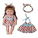 Jing Show Business Pack of 11 Fit for 12 Inches Alive Baby Doll Dresses Clothes for Girls Realistic American Doll with Hair Band Shoes