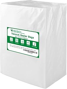 Premium!! MakMeFre 100 Quart Size 4mil 8x12Inch Vacuum Sealer Bags for Food Saver,Seal a Meal Vac Sealers,BPA Free,Heavy Duty,Sous Vide Vaccume Safe,Design Pre-Cut Bag