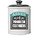 Cottage Creek Funny Gifts Round Ceramic Ashes of Problem Customers Jar/Novelty Store Decor Ashes Gifts Novelty Gifts [White]