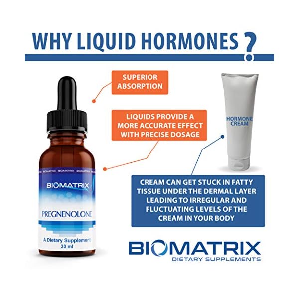 Pregnenolone-30-ml-500-x-24-mg-doses-by-BioMatrix--Supplement-for-Hormone-Balance-Stress-Energy-Adrenal-Fatigue-Brain-and-Memory-Function-Inflammation-Immunity-Liquid-Micronized Pregnenolone (30 Milliliter; 500 x 2.4 Milligram doses), Supplement for Hormone Balance, Stress, Energy, Brain and…