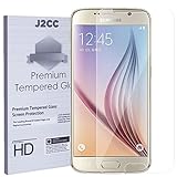 Galaxy S6 Screen Protector, J2CC Samsung Galaxy S6 Tempered Glass Ultra Clear High Definition (HD) Screen Protector for Samsung Galaxy S6 Smartphone (2015 Version) [2 Pack] [Lifetime Warranty]