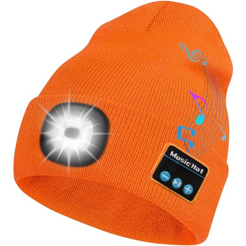 Bosttor Bluetooth Beanie Hat with Light