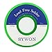 Sywon Lead Free Solder Wire Tin Reel with Rosin Core for Electric Soldering, Sn 99% Ag 0.3% Cu 0.7%, 0.6mm 100g