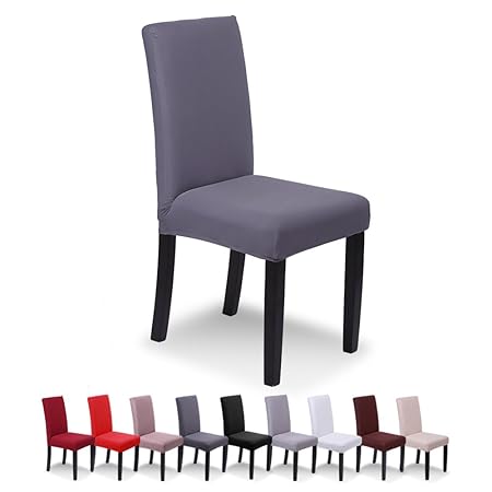 SaintderG® Stuhlhussen 4 Stück Elastische Moderne Beschützer Stuhlhussen, Hochzeit Partys Bankett Deko, bi-Elastic Spannbezug