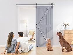SMARTSTANDARD 30in x 84in Sliding Barn Door with