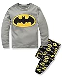MMII Little Big Boys' 2 Pcs Long Sleeve Pajama Sets 100% Cotton 1-10 Years