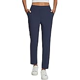 baleaf Womens Business Casual Pants Stretch Travel Pants On Airport with Zipper Pockets Dressy Slacks Golf Work Pull on