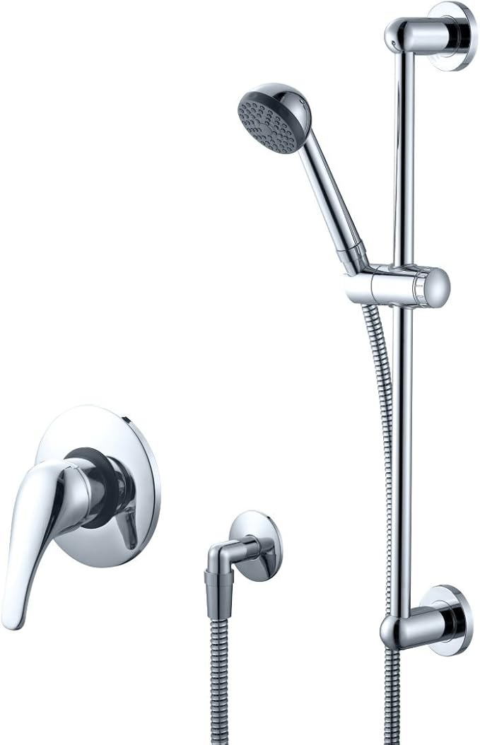 Swirl Manual Mixer Shower Fixed BuiltIn/Exposed Chrome Effect Amazon