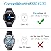 Samsung Gear S2 Silicone Band, SM-R720 SM-R730 Soft Silicone Sport Replacement Strap (Black+Grey)