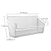 Yamix Shelf Baskets, Office Table Dormitory Bedside Hanging Storage Supplies Desktop Corner Shelves Basket Organizer Holder Containers with Hook - White