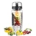 OMORC Fruit Infuser Water Bottle, 32OZ BPA-free Tritan Sport Bottle with Gel Freezer Ball, Removable Infusion Rod, Leakproof Flip Top Lid, Fruit Recipes and Cleaning Brush for Sports, Camping and Home