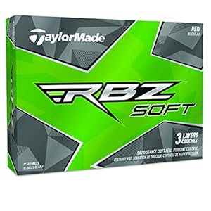 TaylorMade RBZ Soft Golf Balls, White (One Dozen)