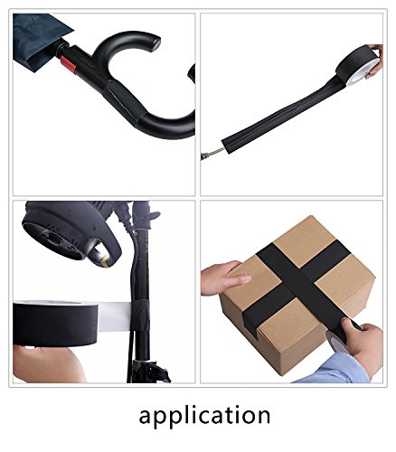 New: Professional Grade Gaffers Tape (Black) 2inch×45yards 11mils Thickness for pro Photography, Filming Backdrop, Production Equipment, Easy to Tear Non-Reflective and Leaves No Sticky Residue.
