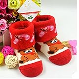 Forufor Children Cotton Terry Socks Baby Socks-2 Pairs