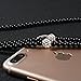 Fashionable Jewelry Pearl Necklace Earphones with Mic Beads 3.5mm In-ear Wired Headphone Connect to SmartPhone, iPhone, iPad,Samsung, BlackBerry