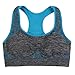 Daxin Women Yoga Fitness Seamless Bra+Pants Leggings Set Gym Workout Sports Wear Blue
