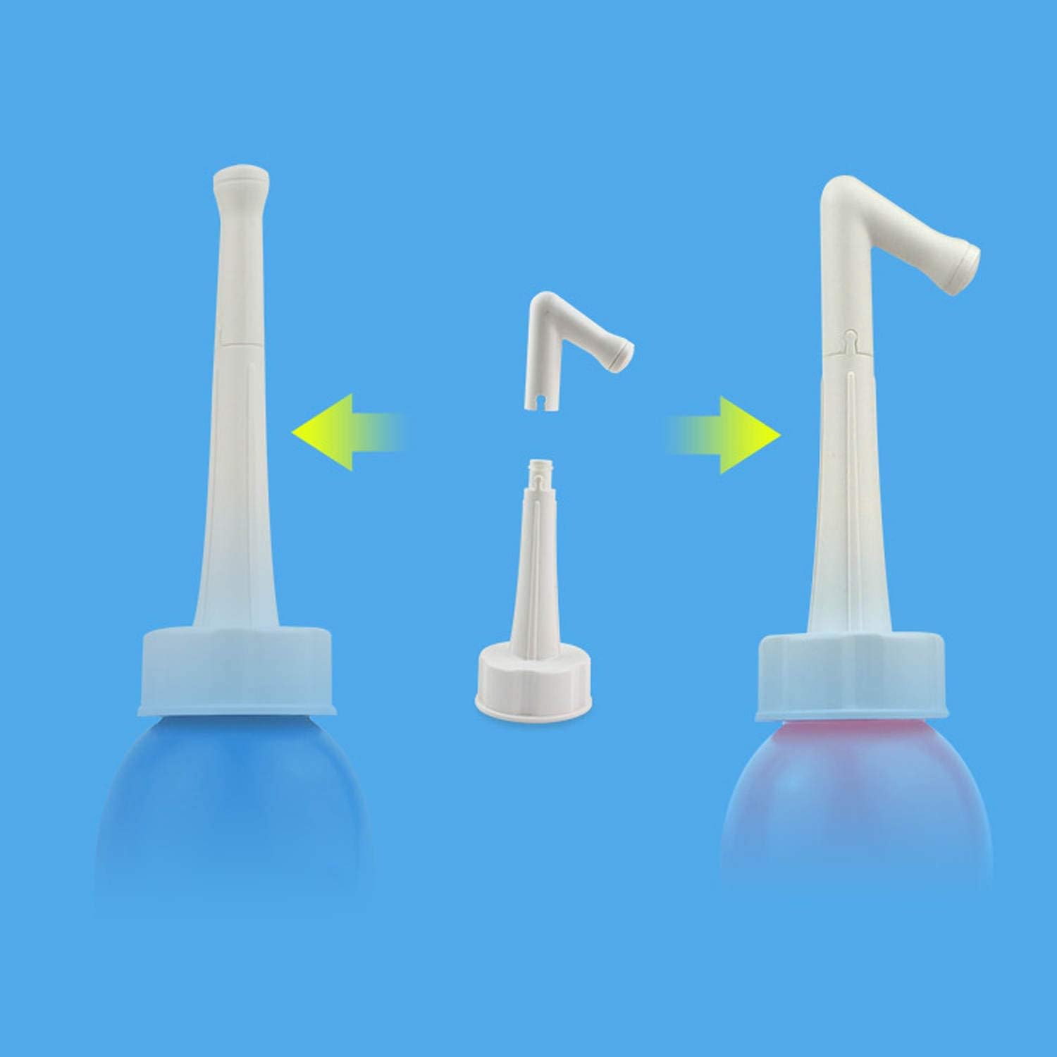 Blue Handheld Portable Bidet Squeeze peri Bottle for Pregnancy, perineal Postpartum Recovery, Hemorrhoids, Hospital Care, Wound Irrigation, Travel, Camping, Hiking, Feminine Hygiene, Baby Cleansing.: Health & Personal Care