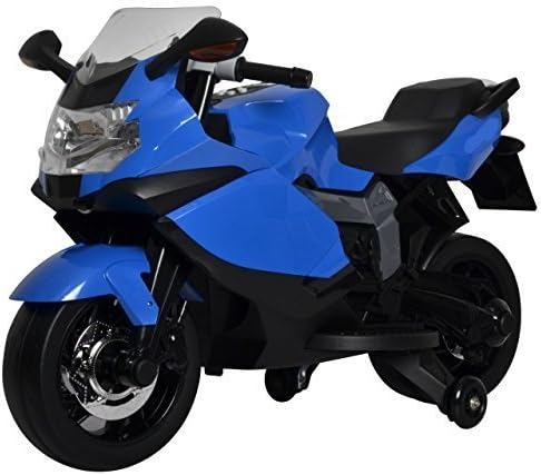 PoshTots Ride-on BMW Toy Bike with Rechargeable Battery and Interactive Features for Kids (2-4 Years, Blue)