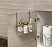 Spectrum Diversified Contempo Storage Basket, Over the Cabinet, Steel Wire Organization, Under Sink Organizer for Kitchen & Bathroom, Medium