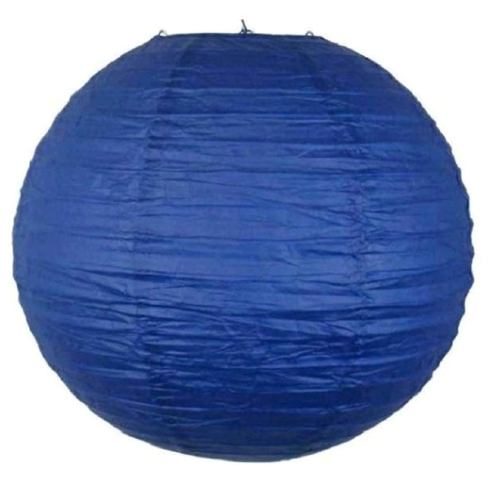 1 Piece Paper Lantern Lampshade for ceiling light Party Birthday Baby Shower Wedding Celebration Decoration (10"(25CM), Royal Blue)