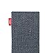 fitBAG Jive Gray Custom Tailored Sleeve for Apple iPhone X/Xs | Made in Germany | Fine Suit Fabric Pouch case Cover with Microfibre Lining for Display Cleaning