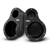 DS18 Hydro EN6P High Density Abs Universal Speaker Pods, 2-Way Pod 1 X 6.5 and 1 x 1.5 Tweeters - for All Elements Cars, Trucks, ATVs, UVTs (1 Set Left &amp; Right - NO Speakers)