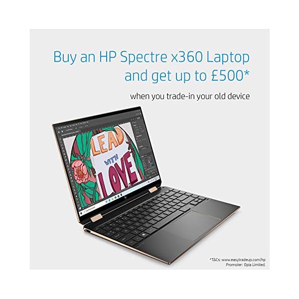 HP Spectre x360 2 in 1 Laptop PC 14-ea0008sa | Intel® Evo™ Platform | Intel® Core™ i7-1165G7 Processor | 16GB RAM | 512GB SSD | 13.5 inch 3K2K UWVA 3:2 OLED Touchscreen display | Windows 11 | Black - Image 4
