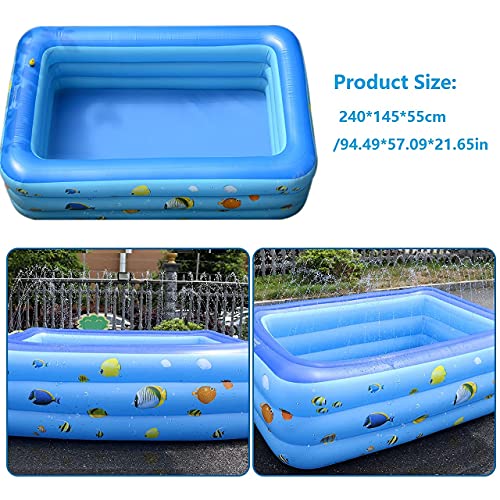 funwill Inflatable Swimming Pool with Sprinkler 95\